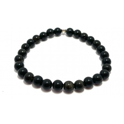 Obsidienne doree 6mm