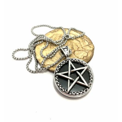 PENDENTIF PENTACLE & SHUNGITE