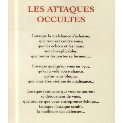 LES ATTAQUES OCCULTES