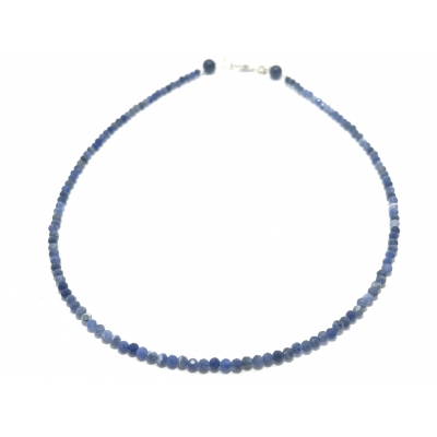 COLLIER SODALITE FACETTE 3 MM