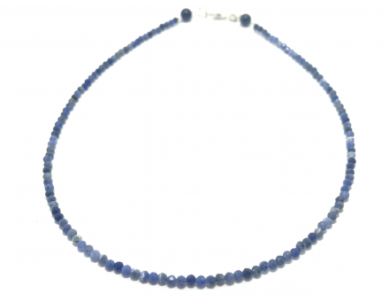 COLLIER SODALITE FACETTE 3 MM