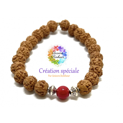 RUDRAKSHA & BAMBOU CORAIL 8 MM