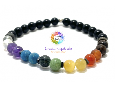 BRACELET 7 CHAKRAS 6 MM