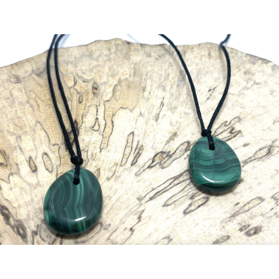 MALACHITE & CORDON RÉGLABLE