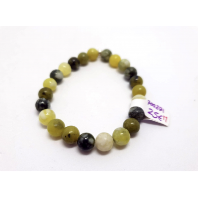 JADE CITRON MULICOLORE 8MM - BRACELET LITHOTHÉRAPIE