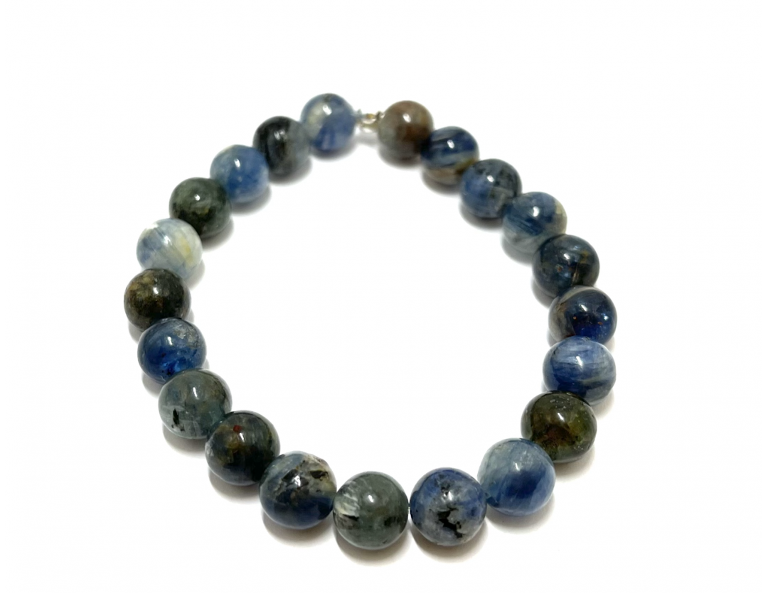 CYANITE NATURELLE 8MM - BRACELET LITHOTHÉRAPIE