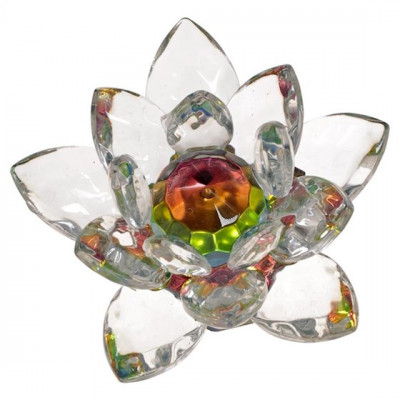 FLEUR DE LOTUS CRISTAL GRAND 10 cm