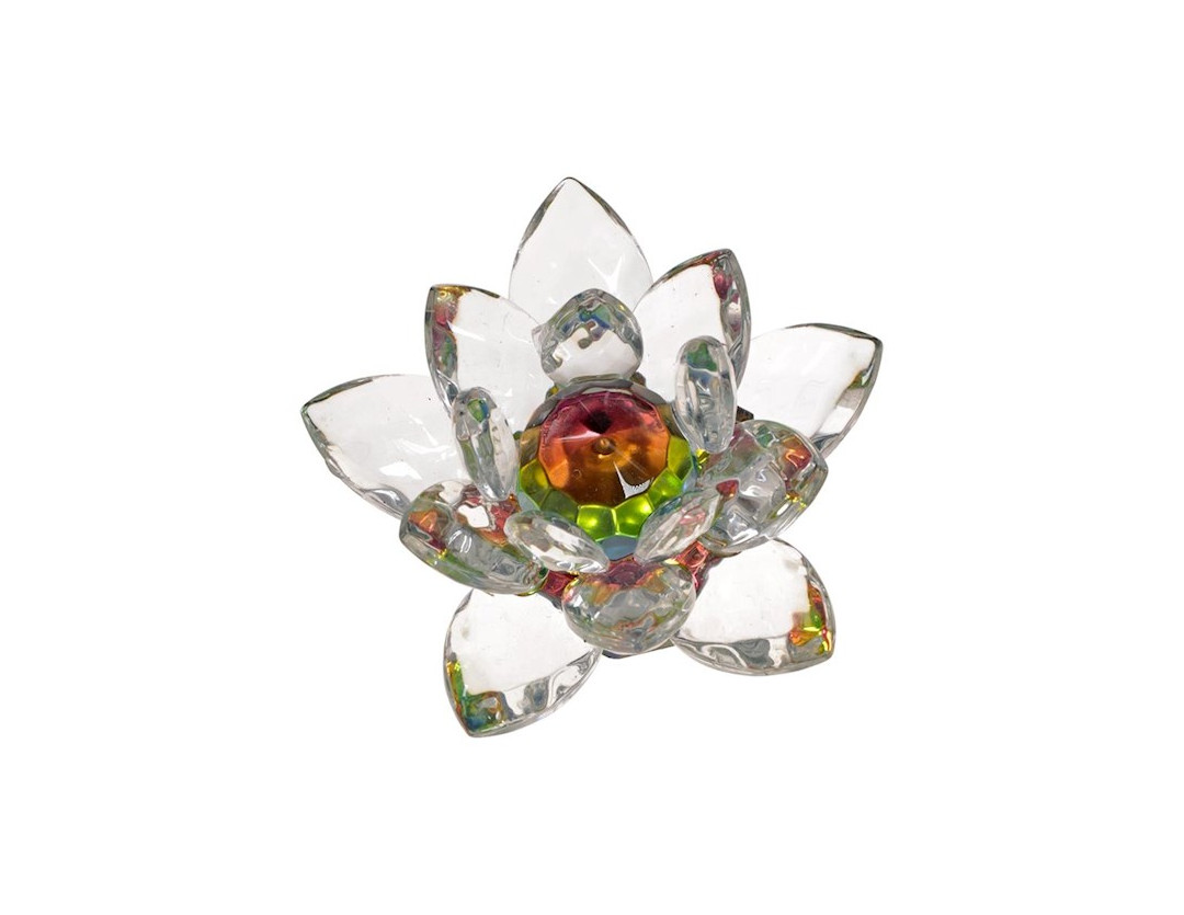 FLEUR DE LOTUS CRISTAL GRAND 10 cm