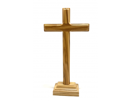 CROIX EN BOIS SUR SOCLE