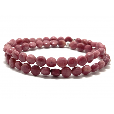 RHODONITE PLATE FACETTE - BRACELET LITHOTHÉRAPIE