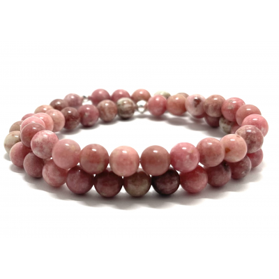 THULITE 7MM - BRACELET LITHOTHÉRAPIE