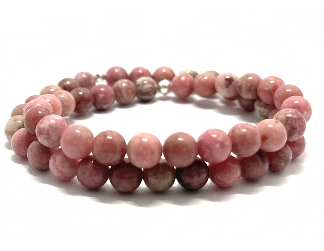 THULITE 7MM - BRACELET LITHOTHÉRAPIE