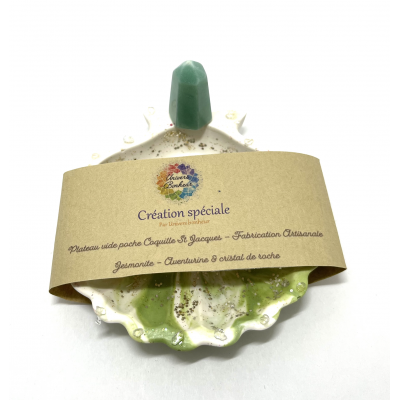 VIDE POCHE COQUILLE ST JACQUES  EN JESMONITE &