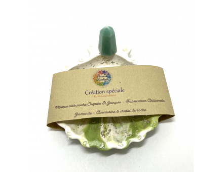 VIDE POCHE COQUILLE ST JACQUES  EN JESMONITE &