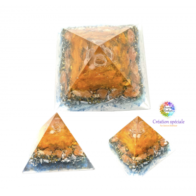 ORGONITE PYRAMYDE 10,8 X 10,8 CM