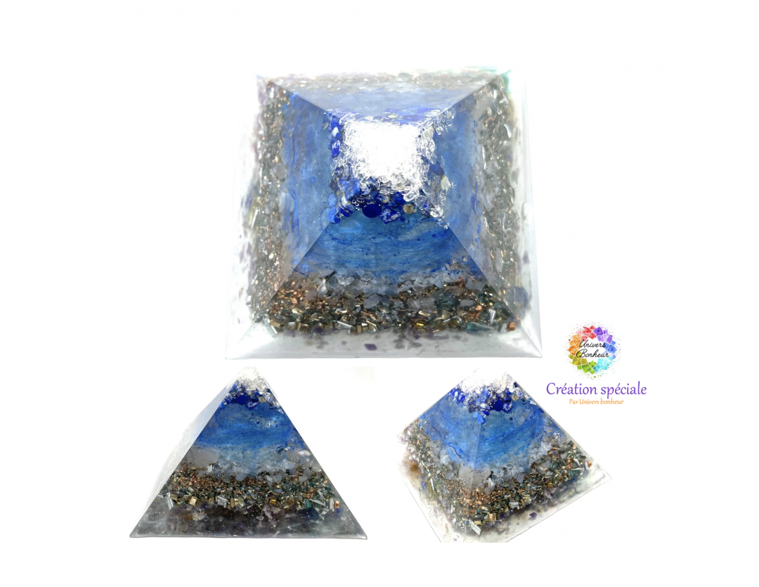 ORGONITE PYRAMYDE 11,4 X 11,4 CM